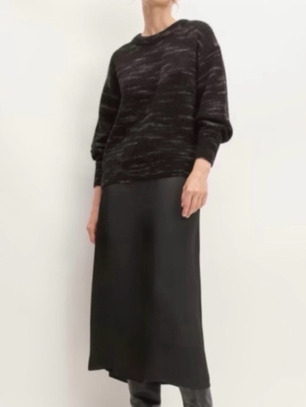Everlane Alpaca Marled Crewneck Sweater
